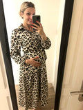 Robe léopard longue