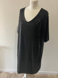 Robe sequins noire