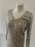 Robe sequins gold