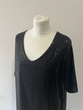 Robe sequins noire