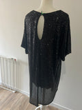 Robe sequins noire