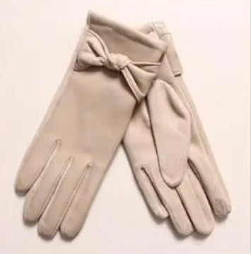Gants avec noeud