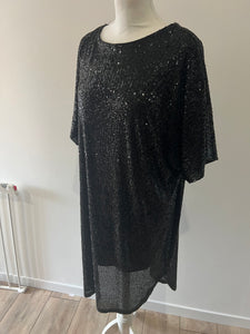 Robe sequins noire