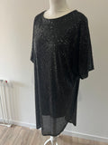 Robe sequins noire