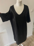 Robe sequins noire