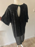 Robe sequins noire