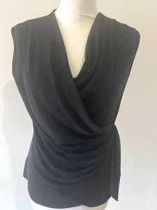 Débardeur à paillettes noires