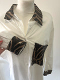 Chemise blanche à détails paillettes