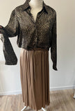 Chemise léopard brillante