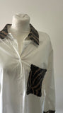 Chemise blanche à détails paillettes