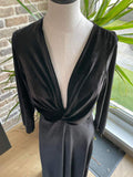 Robe longue en velours