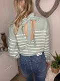 PULL RAYE VERT