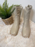BOTTINES BEIGE