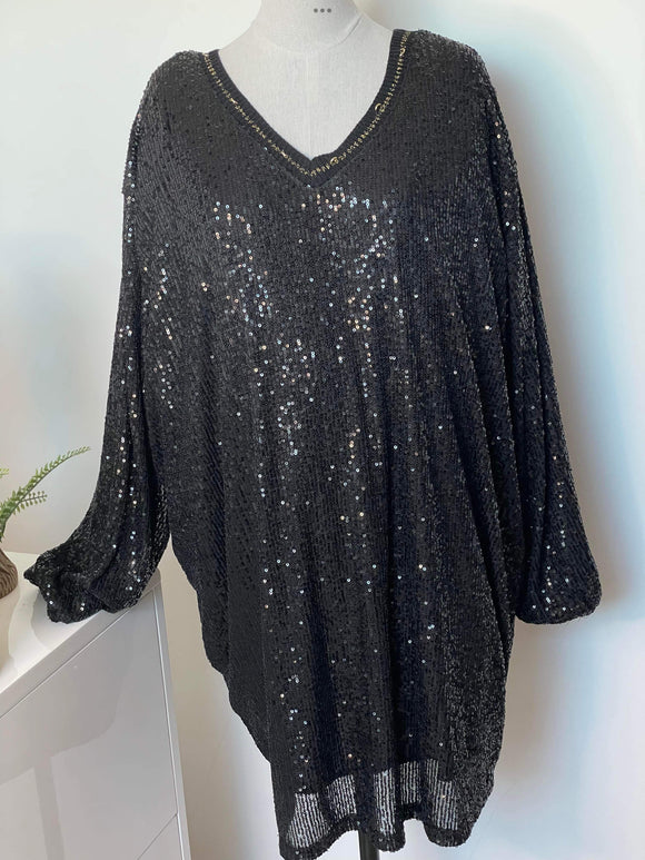 Robe SHEILA Noire grande taille