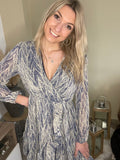Robe bleu & blanche
