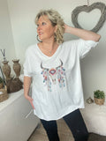 Tee shirt blanc INDIEN