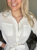 Robe chemise blanche