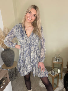 Robe bleu & blanche