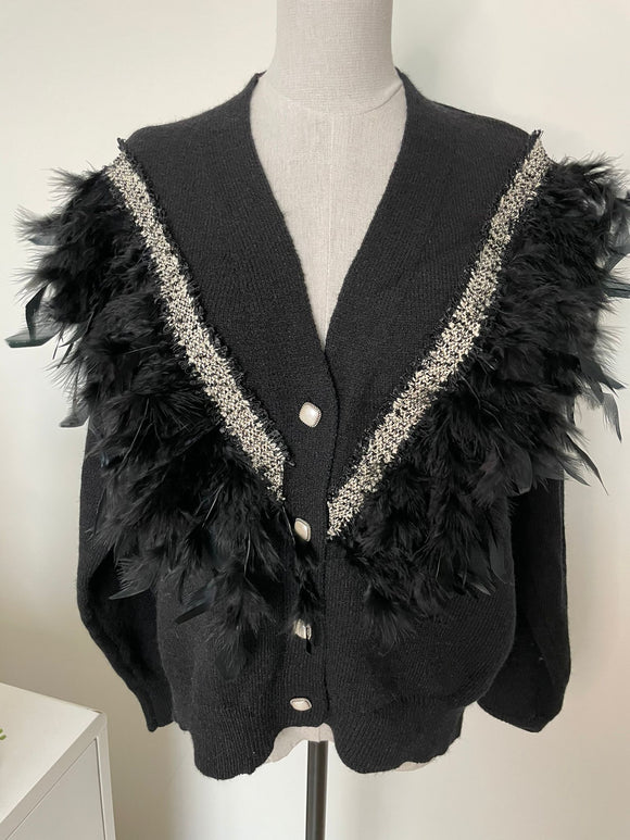 Gilet PLUMES noir