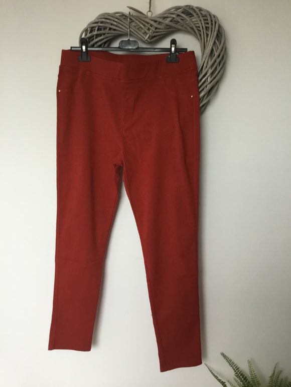 PANTALON JEGGINS ROUILLE ELASTHANNE