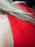 robe jade rouge