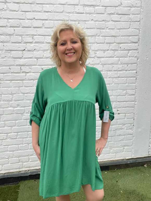 ROBE TUNIQUE VERTE