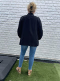Veste droite Noire manches 3/4