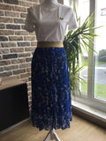 Jupe plissée bleue