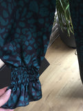 Robe portefeuille motif vert
