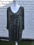 PULL ZEBRE MARRON