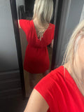 robe jade rouge